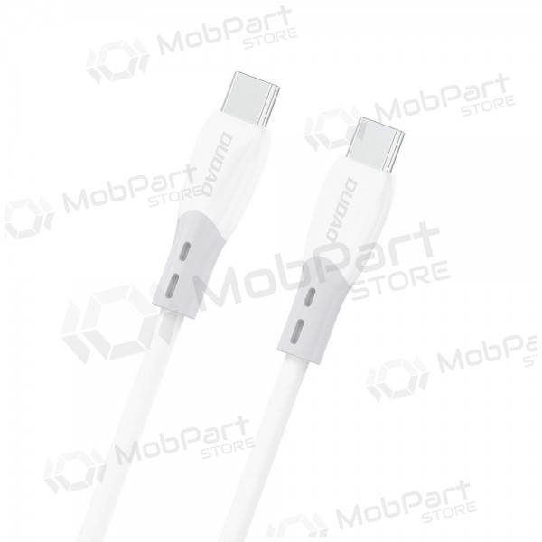 USB-C kabel Dudao L25SC USB-C na USB-C 2 m 60 W bílý