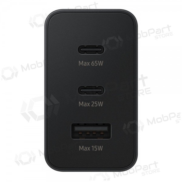 Síťová nabíječka Samsung EP-T6530NBEGEU 65 W 2x USB-C + USB-A černá