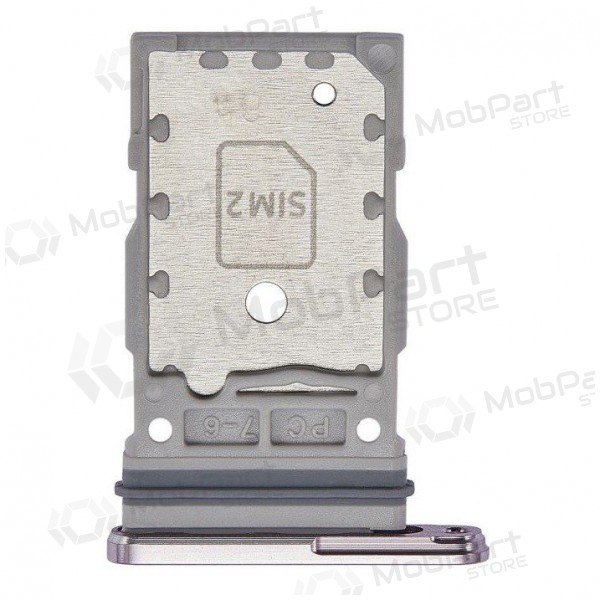 Samsung S918 Galaxy S23 Ultra Dual SIM držák karty (levandos) (service pack) (originál)