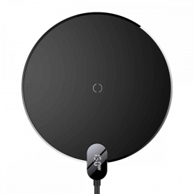 Nabíječka bezdrátový Baseus Digital LED Display Gen2 15W CCED000001 (černá)