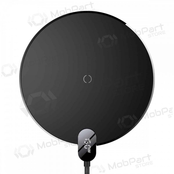 Bezdrátová nabíječka Baseus Digital LED Display Gen2 15W CCED000001 (černá)