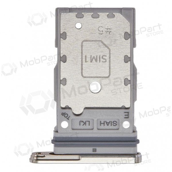 Samsung S918 Galaxy S23 Ultra Dual SIM držák karty (Cream Beige) (service pack) (originál)