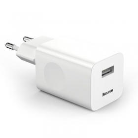 Nabíječka telefonu Baseus CCALL-BX02 24 W USB-A bílá