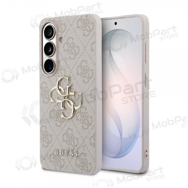 Samsung Galaxy S26 obal - Guess PU 4G Metal Logo (růžový)