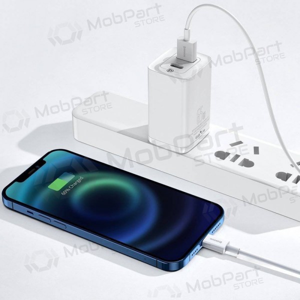 USB kabel Baseus Superior Lightning 2.4A 0.25m (bílý) CALYS-02