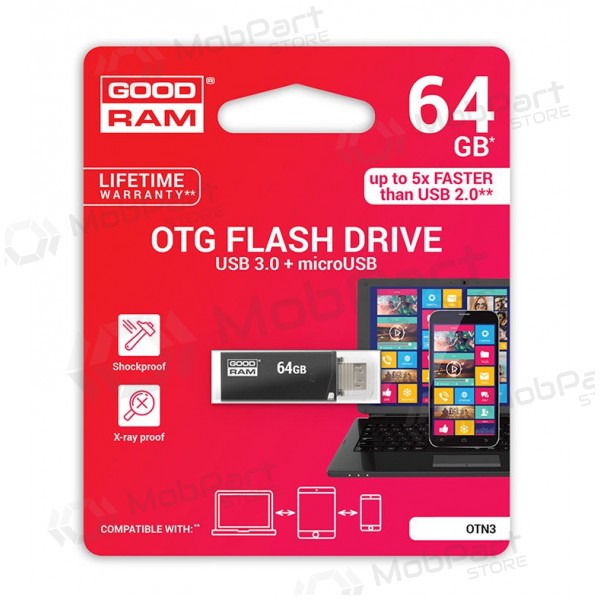 Stick GOODRAM OTN3 64Gb OTG USB 3.0 + 