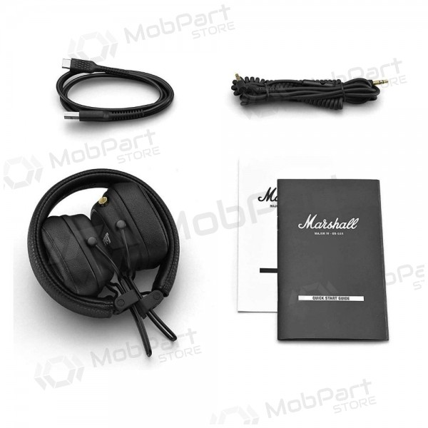 Bezdrátová sluchátka s mikrofonem Marshall Major IV Bluetooth černá
