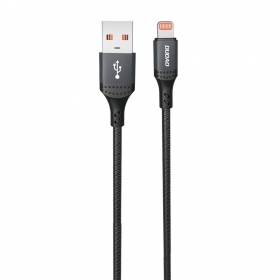Lightning kabel Dudao L3SL USB-A na Lightning 1,2 m 3 A černý