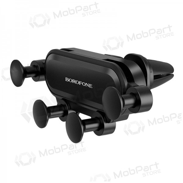 Automobilinis Univerzální telefono laikiklis Borofone BH19 mounted on ventilation grilles, černá