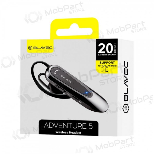 Bluetooth handsfree Blavec Adventure 5 BHAD5-B Bluetooth 5.0 USB-C černá