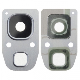 Samsung Galaxy A3 2017, A5 2017, A7 2017 sklo kamery (stříbrný)