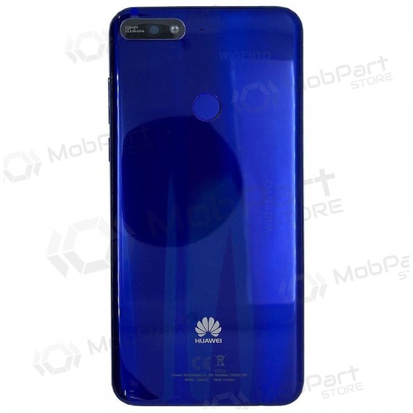 Huawei Y7 2018 zadní kryt baterie (modrý) (použitý grade A, originál)