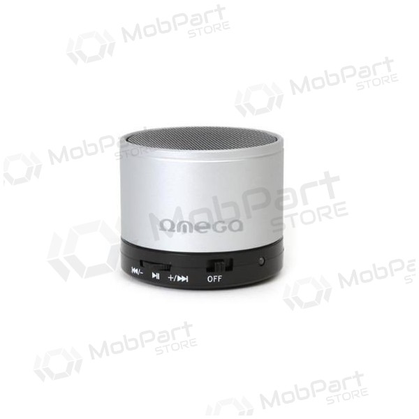 Bluetooth přenosný horní reproduktor OMEGA OG47 (MicroSD, handsfree) (stříbrný)