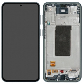 Samsung Galaxy A37 5G displej (šedozelený) (s rámečkem) (originální)