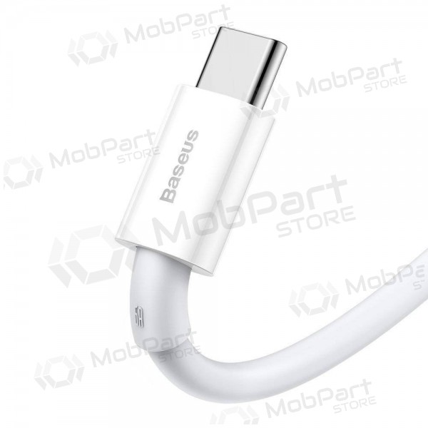 USB kabel Baseus Superior iš USB į Type-C 66W 2.0m bílý CATYS-A02