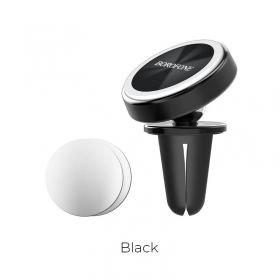 Automobilinis Univerzální telefono laikiklis Borofone BH6, mounted on ventilation grilles, magnetic, černá