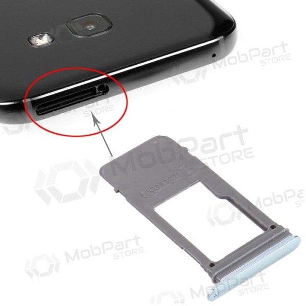Samsung A520F Galaxy A5 2017 SIM držák karty (2ks) (modrý) (originál)