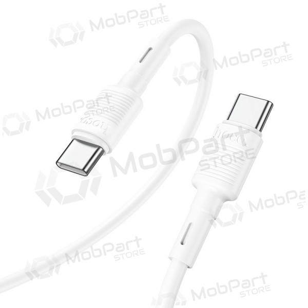 USB-C kabel Hoco X83 USB-C na USB-C 1 m 60 W bílý
