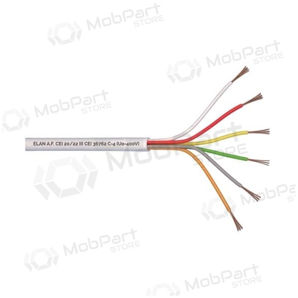 ELAN pocínovaný ochranný kabel 6x0.22 (500 m).