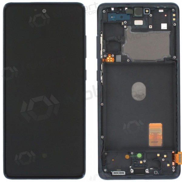 Ekranas Samsung G780/G781 S20 FE su lietimui jautriu stikliuku a rėmeliu Cloud Navy Oled (real size)