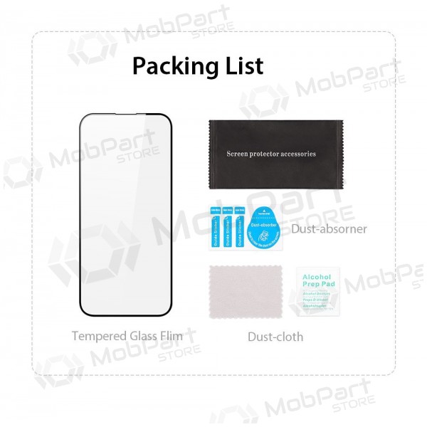 LCD apsauginis stikliukas Dux Ducis Redmi 14C/Redmi A4/Poco C75 černá