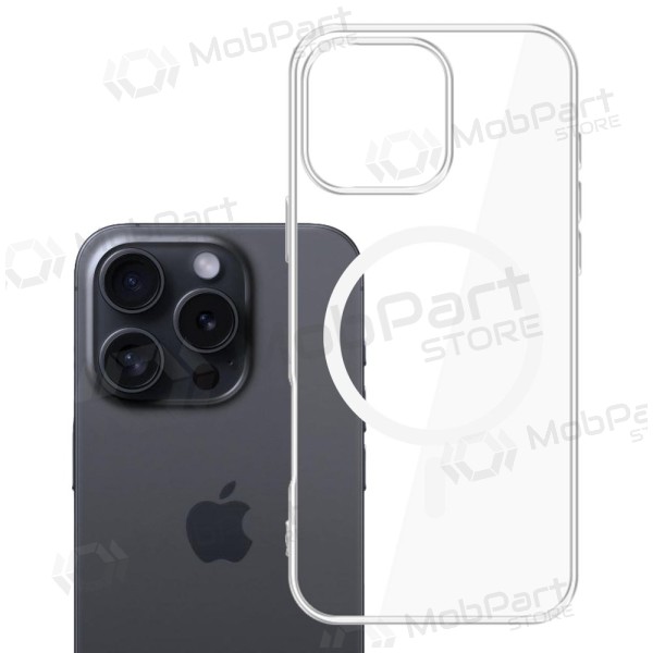 Apple iPhone 16 Pro kryt - 3MK Clear MagCase (průhledný)