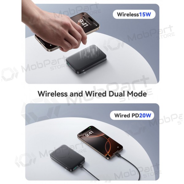 Externí baterie Power Bank Joyroom JR-PBM12 22.5W Magnetic Wireless 10000mAh černá