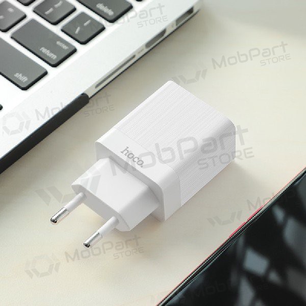 Nabíječka HOCO C51A Prestige power Dual USB (5V 3.4A) (bílý)