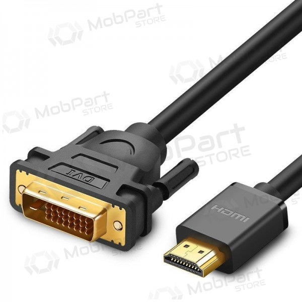 HDMI kabel Ugreen HD106 HDMI na DVI 24+1 1.5 m obousměrný černý