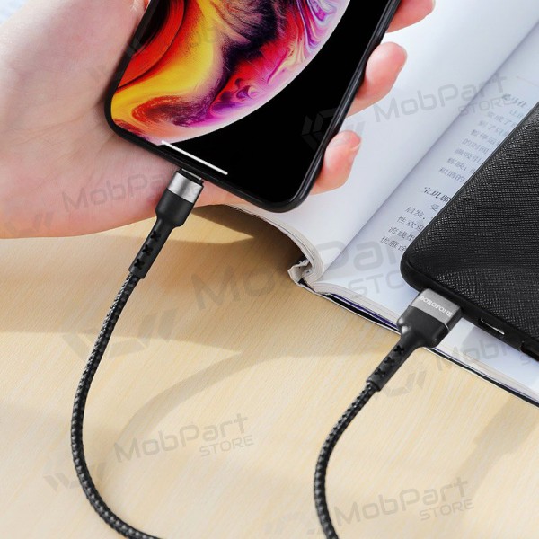 USB kabel Borofone BX34 Lightning 1.0m (černá)