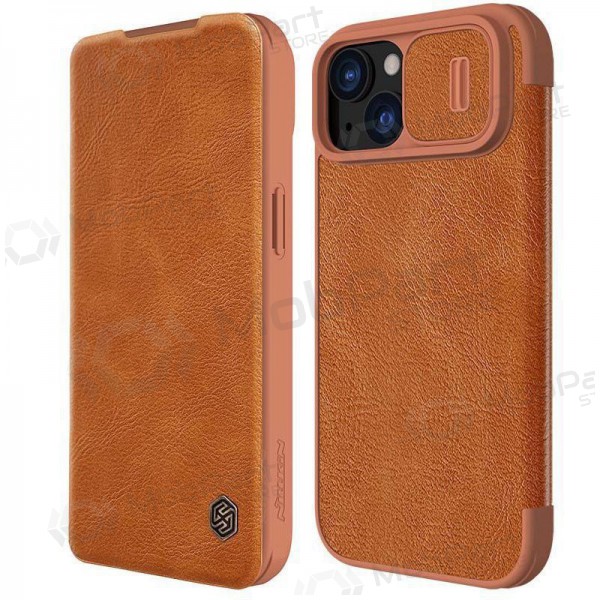 Obal Apple iPhone 14 „Nillkin Leather“ (hnědý)