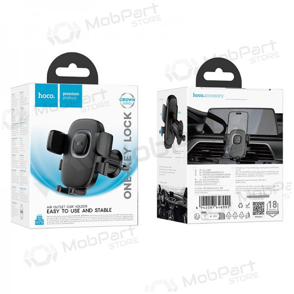 Držák telefonu do auta Hoco H75 (air vent) černý