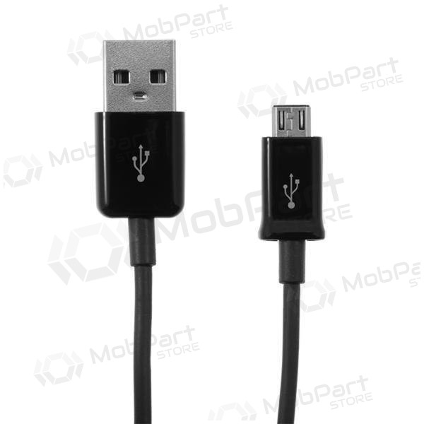 USB kabel microUSB (černá) 1.0m