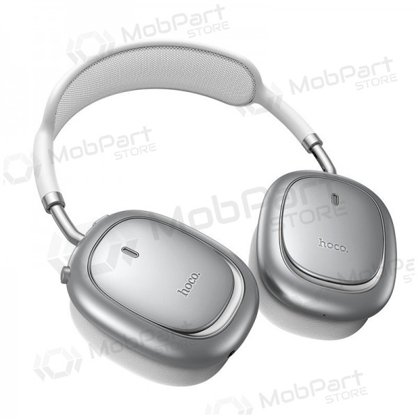 Bezdrátová sluchátka s mikrofonem Hoco W68 ANC Bluetooth stříbrná