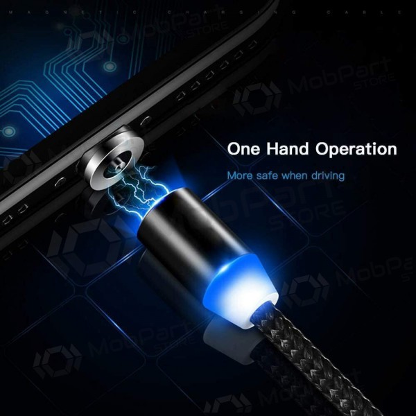 USB kabel Magnetic Lightning 1.0m (bílý)