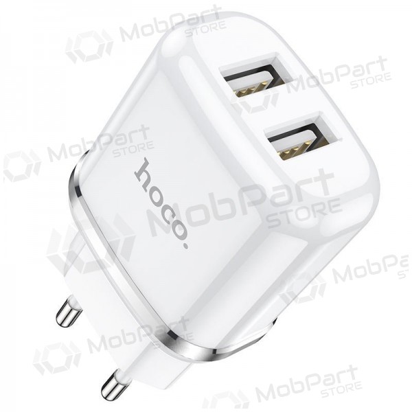 Nabíječka Hoco N4 se 2x USB 2.4A, bílá