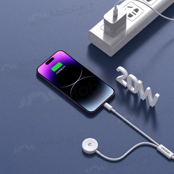USB-C kabel Dudao A12MAX-2in1 USB-C na iWatch / Lightning 1.2 m