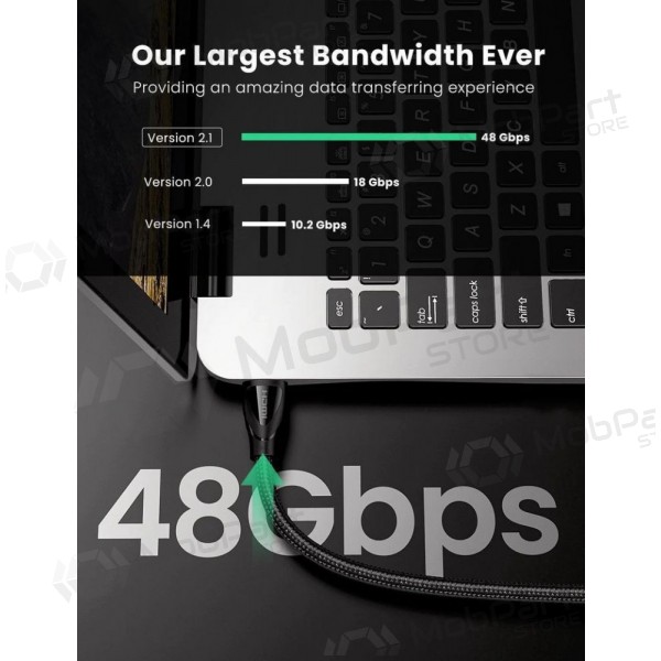 HDMI kabel Ugreen HD140 HDMI 2.1 2 m černý