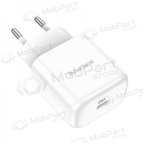 Nabíječka Borofone BN3 Type-C QC 3.0, PD 2.0 20W (bílý)