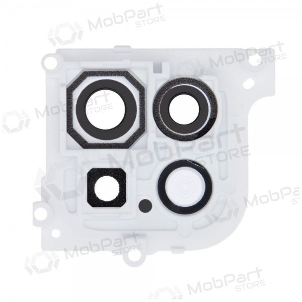 Samsung Galaxy A22 5G sklo kamery (bílý) (s rámem)