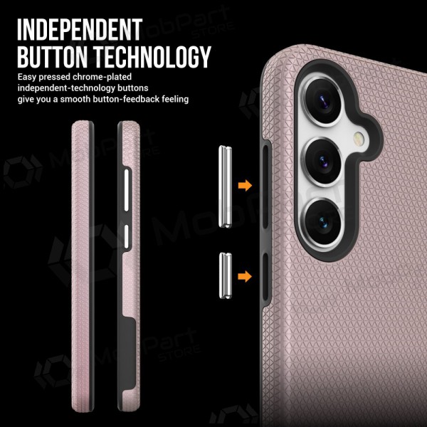 Samsung Galaxy S24, S25 pouzdro „Perfectionists“ (rožinio aukso)