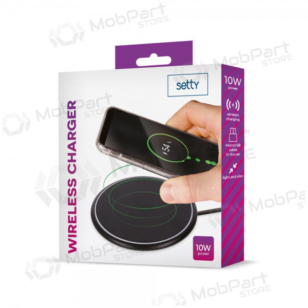 Nabíječka bezdrátový Setty 10W (černá)