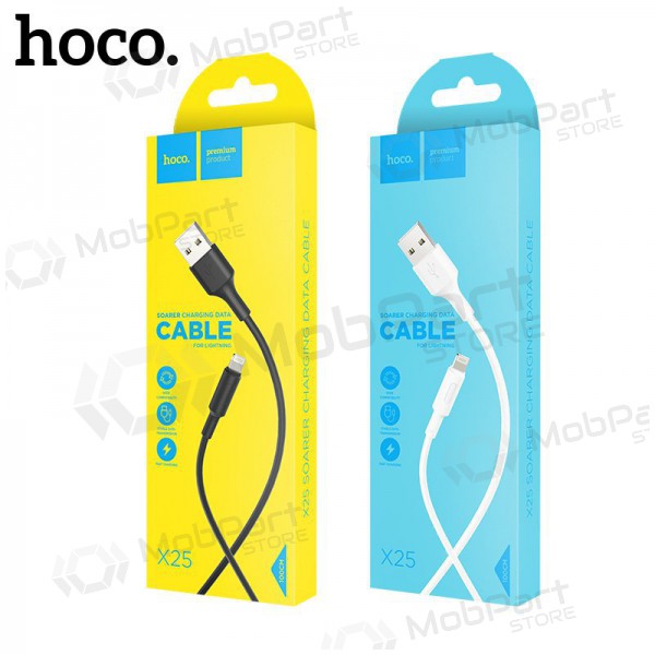 USB kabel HOCO X25 lightning 1.0m (bílý)