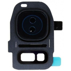 Samsung Galaxy S7, S7 Edge sklo kamery (černá)