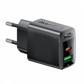 Nabíječka Acefast A98 30W GaN USB-C/USB-A černá