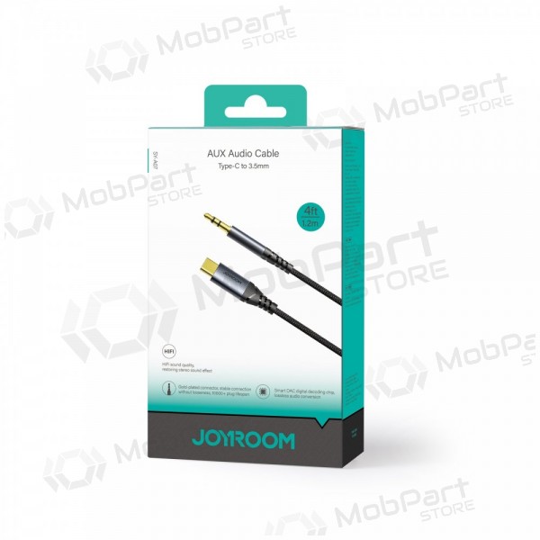 Audio kabel Joyroom SY-A07 USB-C to 3,5mm 1.2m černá