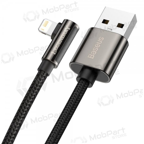 USB kabel Baseus Legend Lightning 2.4A 1.0m (černá) CALCS-01