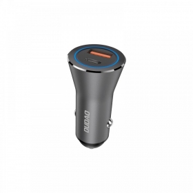 Nabíječka do auta Dudao R4Max 55 W USB-C + USB-A šedá