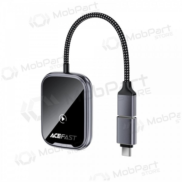 CarPlay adaptér Acefast QC1 bezdrátový Android Auto černý