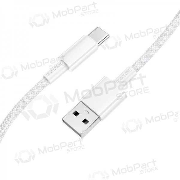 USB-C kabel Borofone BX117 USB-A na USB-C 1 m bílý